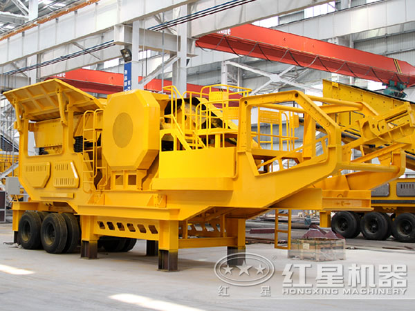 移動式破碎機(jī)生產(chǎn)車間 移動式破碎機(jī)生產(chǎn)車間