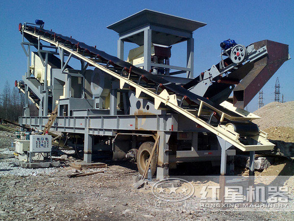 移動式制砂機生產現(xiàn)場 移動式制砂機生產現(xiàn)場