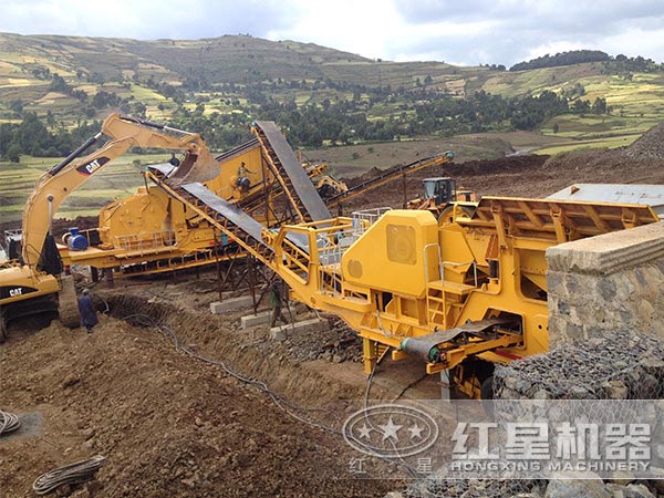 移動式制砂機處理建筑垃圾現(xiàn)場 移動式制砂機處理建筑垃圾現(xiàn)場