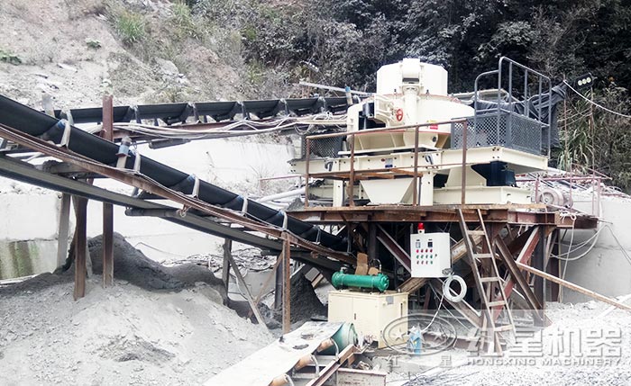 制砂設(shè)備投用現(xiàn)場(chǎng) 制砂設(shè)備投用現(xiàn)場(chǎng)