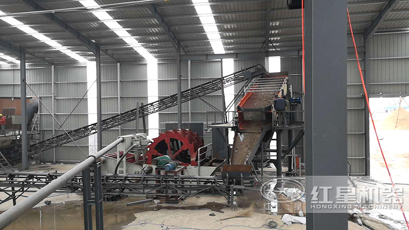 時(shí)產(chǎn)量200噸洗砂生產(chǎn)線如何配置？工藝流程有哪些