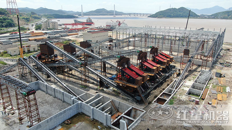 河卵石制砂生產(chǎn)線實(shí)拍 河卵石制砂生產(chǎn)線實(shí)拍