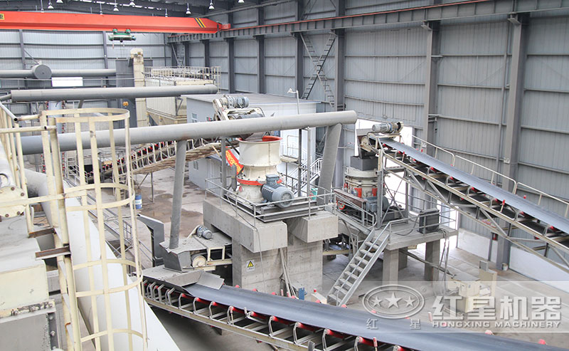 圓錐碎石機產(chǎn)量高，生產(chǎn)線必備設(shè)備