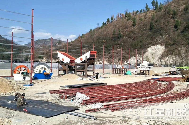 濕式制砂生產(chǎn)客戶安裝現(xiàn)場(chǎng) 濕式制砂生產(chǎn)客戶安裝現(xiàn)場(chǎng)